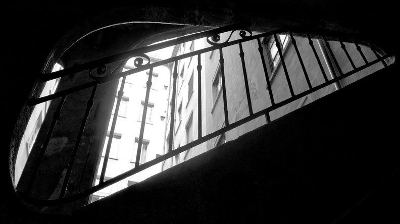 Elevated Staircase with Natural Light