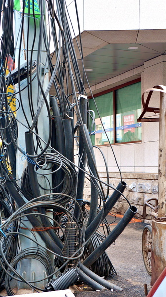 Tangled Chaos: A Snapshot of Shenyang's Electrical Infrastructure