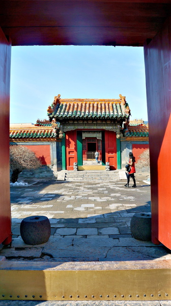 Vibrant Temple Entrance in Shenyang, China