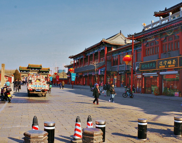 Vibrant Market Street in Shenyang, China