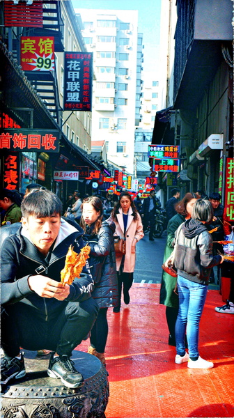 Vibrant Street Market in Shenyang, China