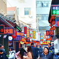 Busy Market Street in Shenyang, China