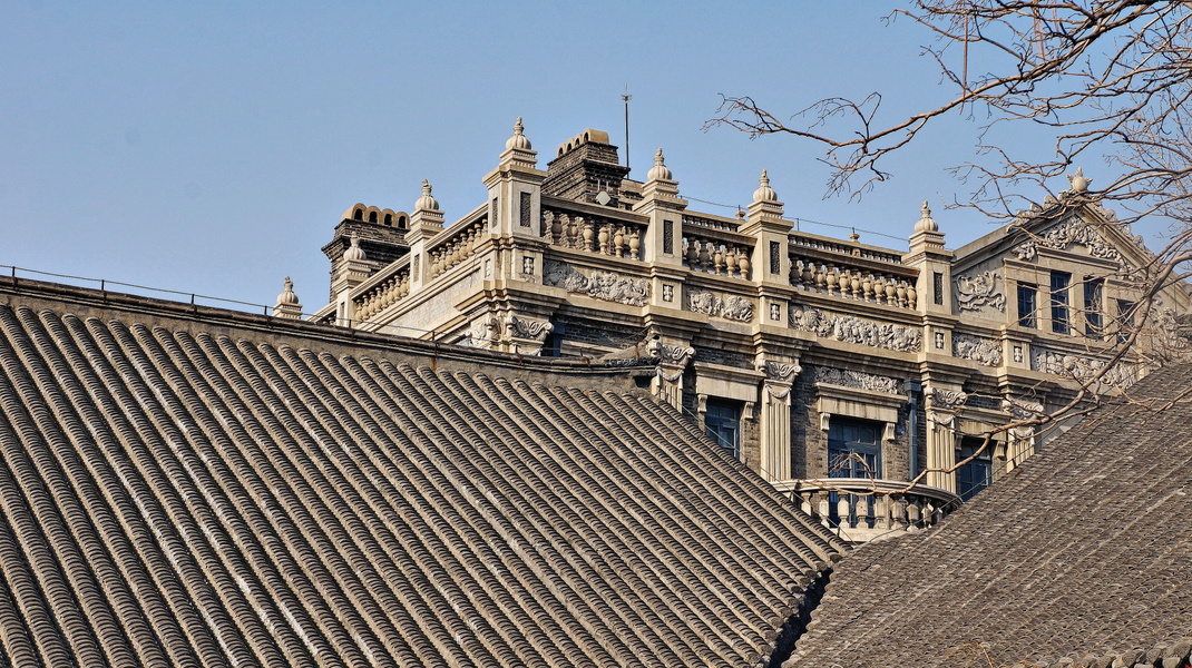 Imposing Building with Ornate Detailing, China
