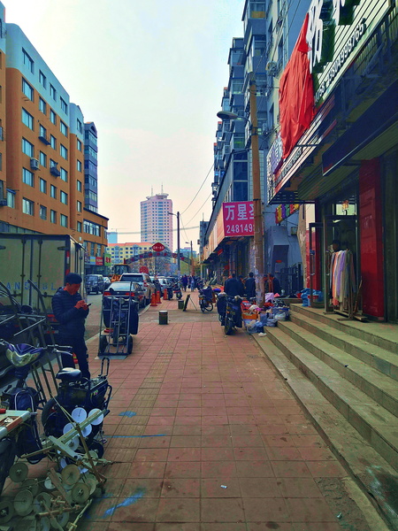 Quiet Street in Shenyang, China