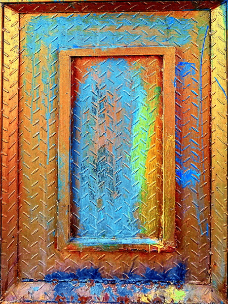 Aged and Art-Marked Doorway in Shenyang, China