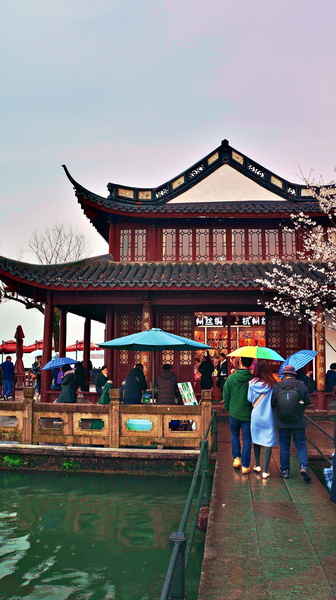 Serene Chinese Pavilion by a Lake