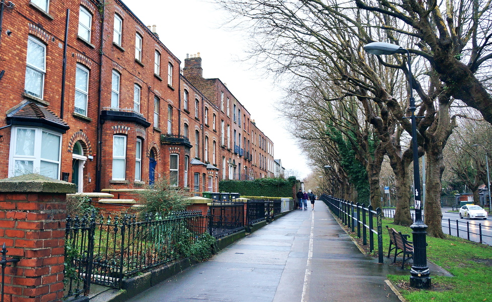Peaceful Residential Street in Dublin, Ireland