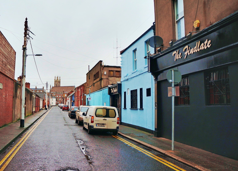 Quaint, Rainy Dublin Street