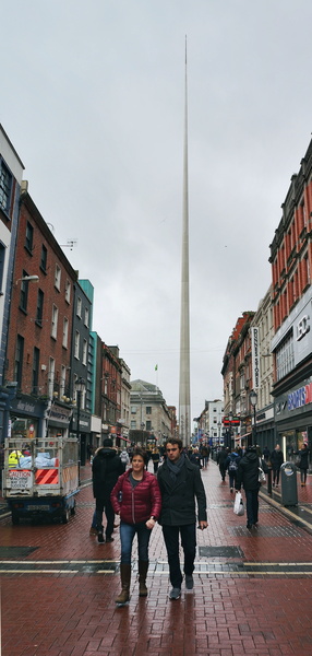 A Rainy Day in Dublin: A Blurry Snapshot of City Life