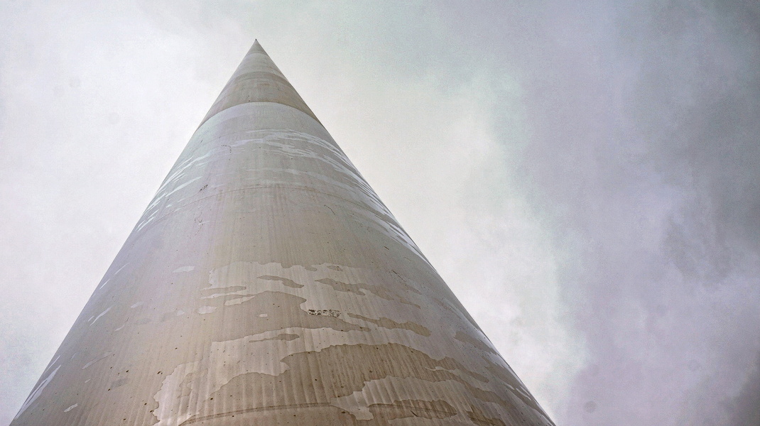 Modern Artistic Perspective of the Spire of Dublin's National Monument