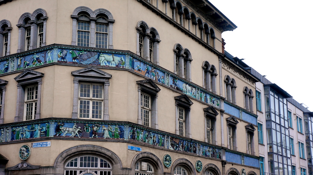 Vividly Decorated Building in Dublin