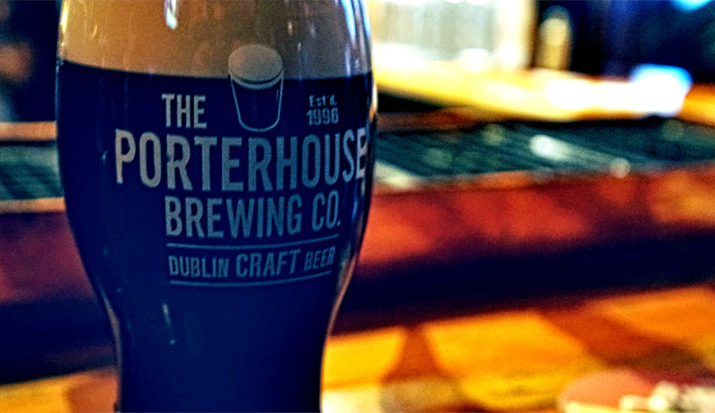 A Pint of Stout at the Portern House Pub in Dublin, Ireland