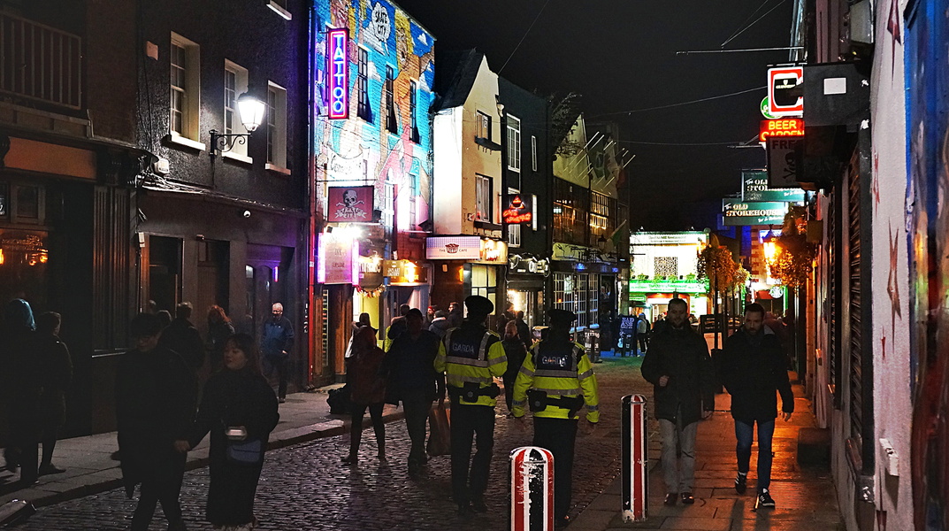 Nighttime in Dublin