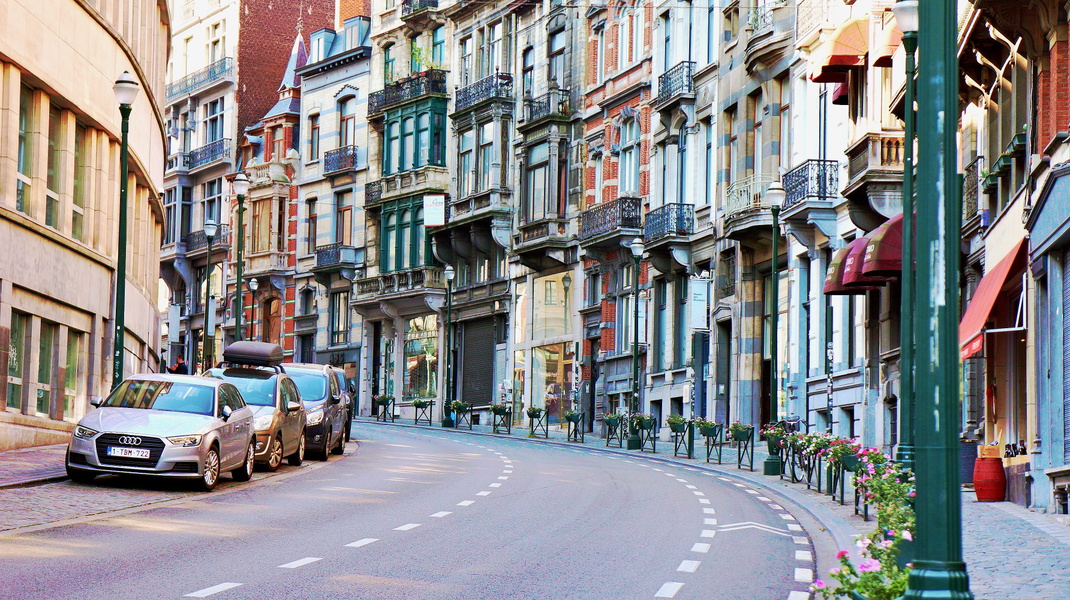 Narrow Alley Street Scene, Europe