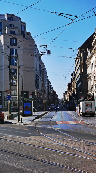Urban Scene: A European City Train Station