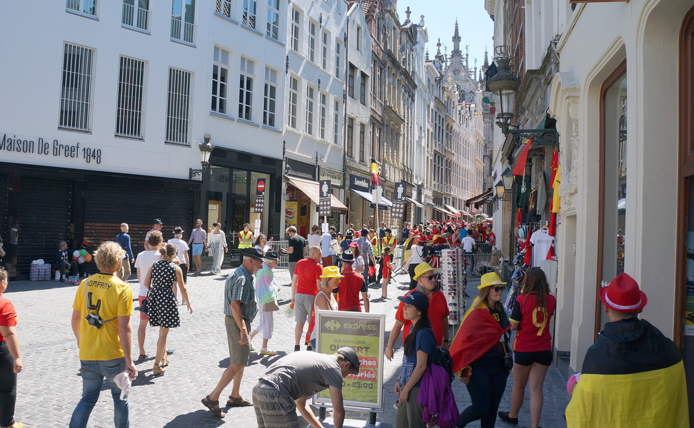 Vibrant European Street Fair