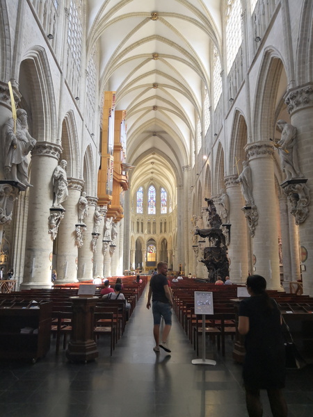 Inside a Gothic Cathedral Nave