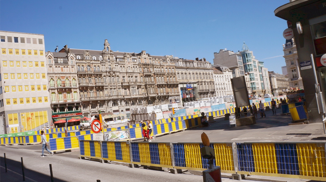 Under Construction City Street, Brussels