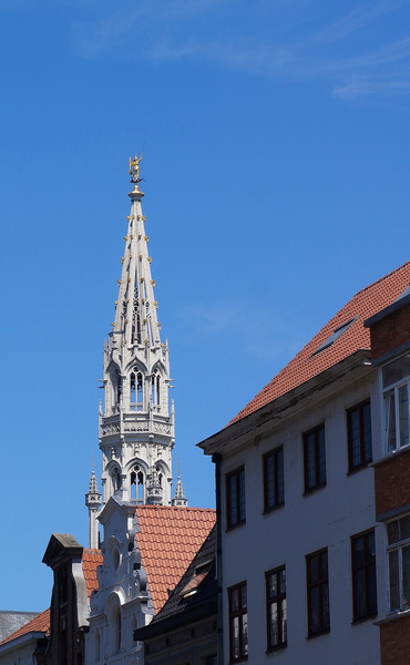 Stunning Gothic Church Tower in Brussels, Belgium