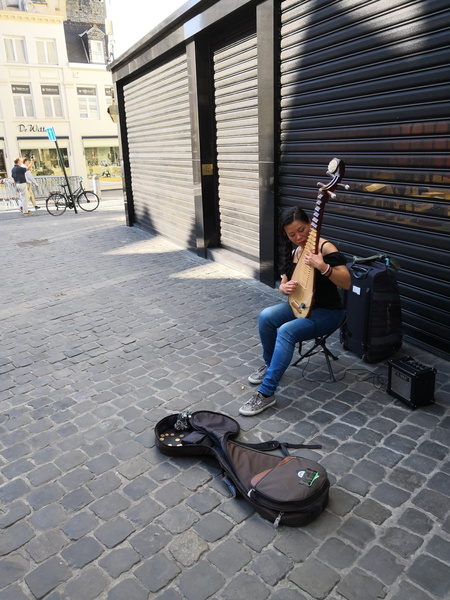 Solo Performer on a City Street