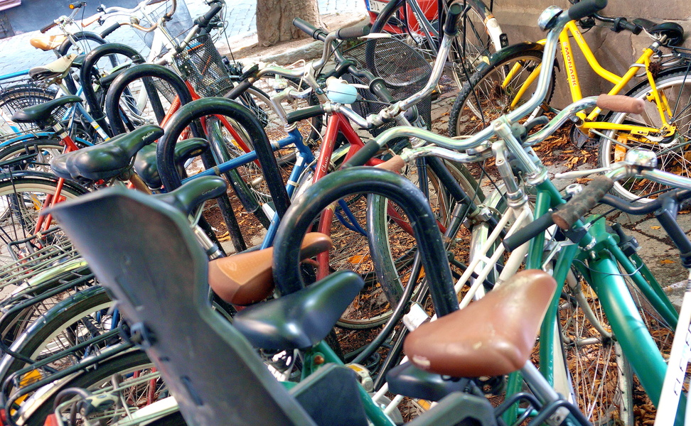 Bike Parking Rack in Stockholm, Sweden