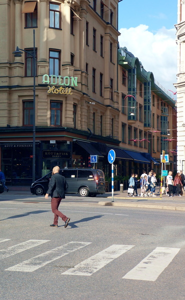 Strolling Through the City: A European Scene