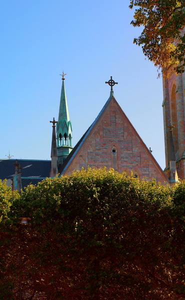 A Serene European Church in Stockholm, Amidst a Tranquil Forest Setting