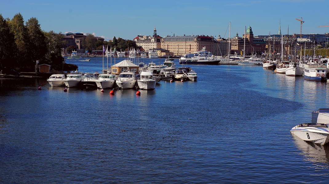Scenic Stockholm Harbor View