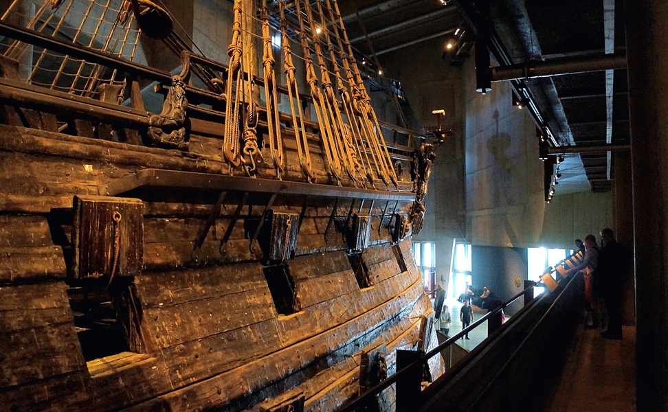 Viking Ship Display in Stockholm, Sweden