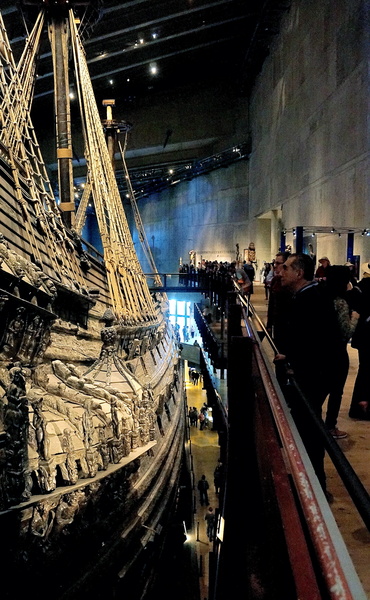 Antique Ship Display in a European Museum