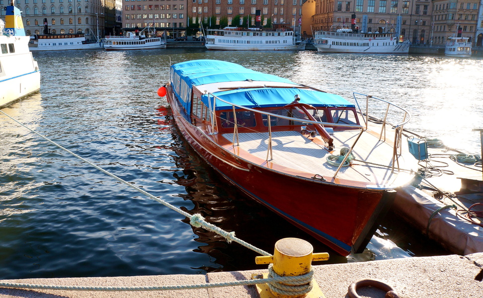 Vivid Vessels at Stockholm's Waterfront