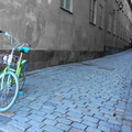 A Bike in an Urban European Alleyway