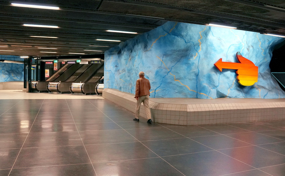 An Urban Train Station