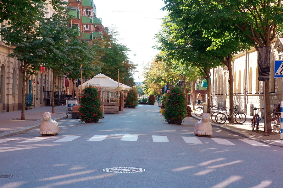 Tranquil Empty Alley in a European City