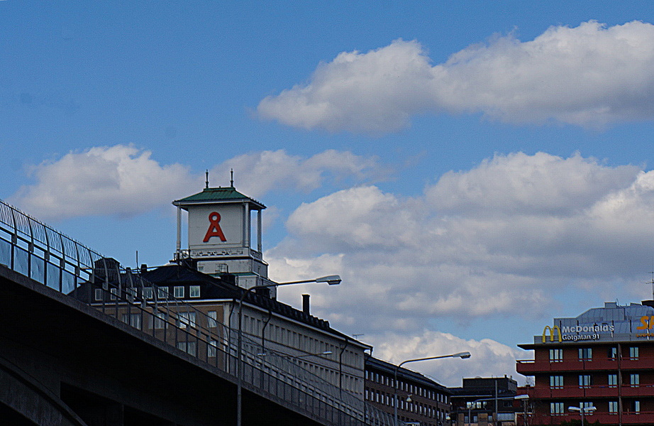 Stockholm's A Street Sign