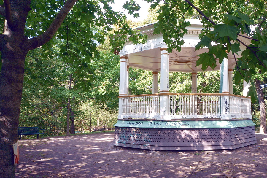 A Serene Gazebo in Stockholm's Parks