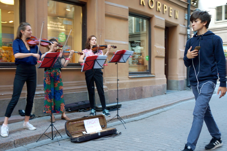 Vibrant Street Music in Stockholm, Sweden