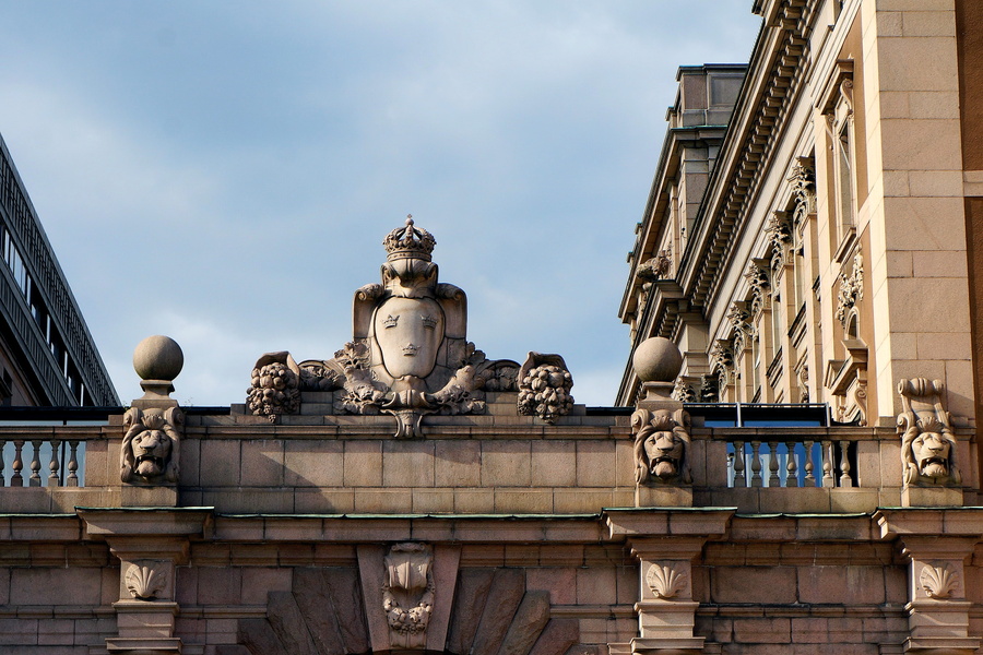 Ornate Facade of a Stockholm Building