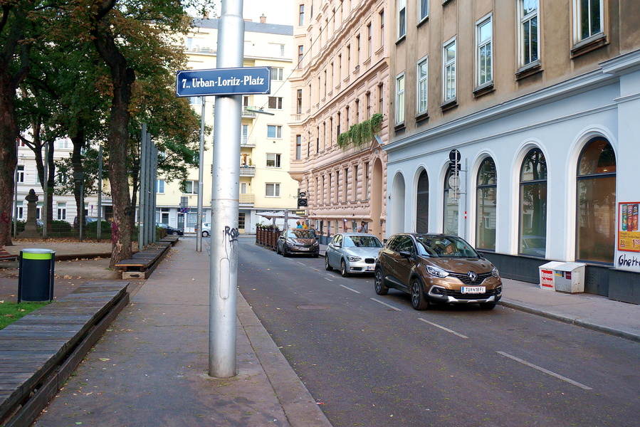 A quiet urban street