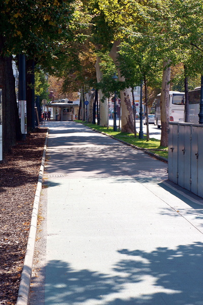 A Quiet Residential Street in Vienna, Austria