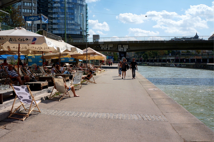 Riverside Cafe in Vienna