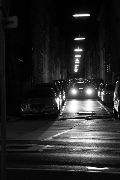 Deserted Night-time City Street