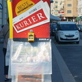 Informational Sign on City Street