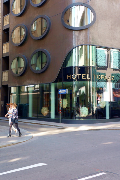 Contemporary Hotel Facade in Vienna, Austria