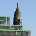 Historic Tower with a Cross in Bordeaux, France
