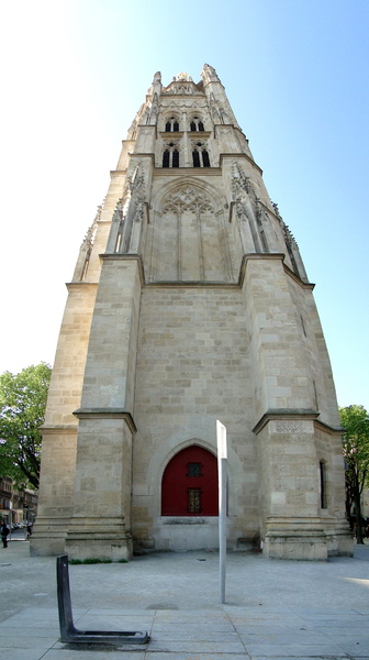 Imposing Gothic Church in Bordeaux, France