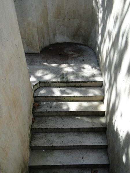 A Quaint, Stepped Sidewalk
