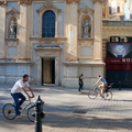 A Bustling Street Scene in Vienna, Austria