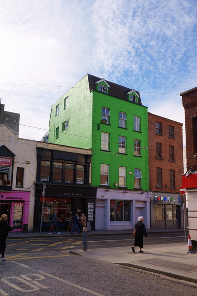 Vividly Colored Buildings in Dublin, Ireland