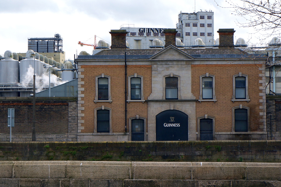 A Historical Building by the River in Dublin, Ireland